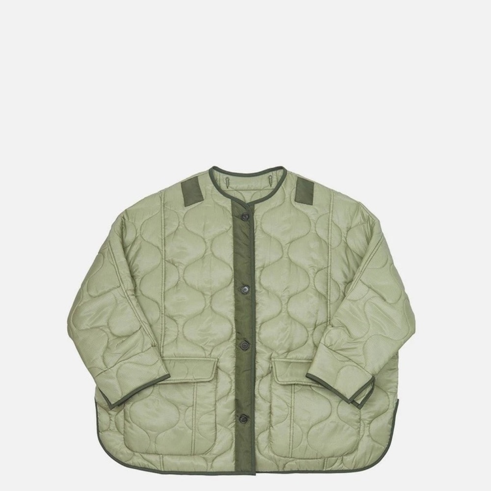 The Frankie Shop Green Quilted Jacket XS/S